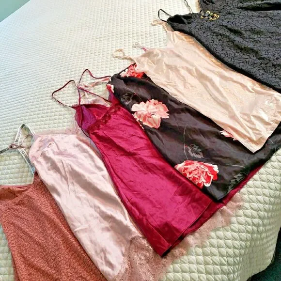 Victorias Secret Lingerie Lot of 6 Size XS Babydoll Lace Mini Slip Dress Chemise - Picture 2 of 16